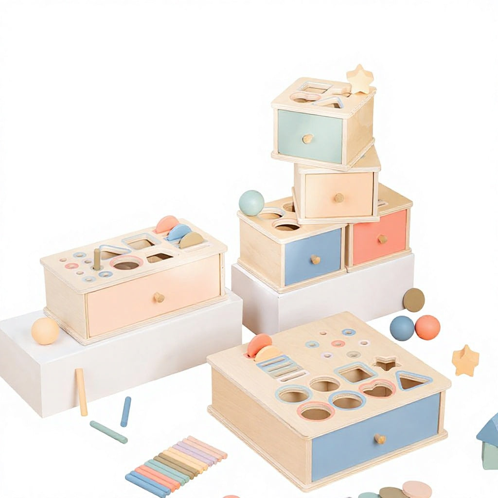 Caja de Clasificación de Colores y Formas.