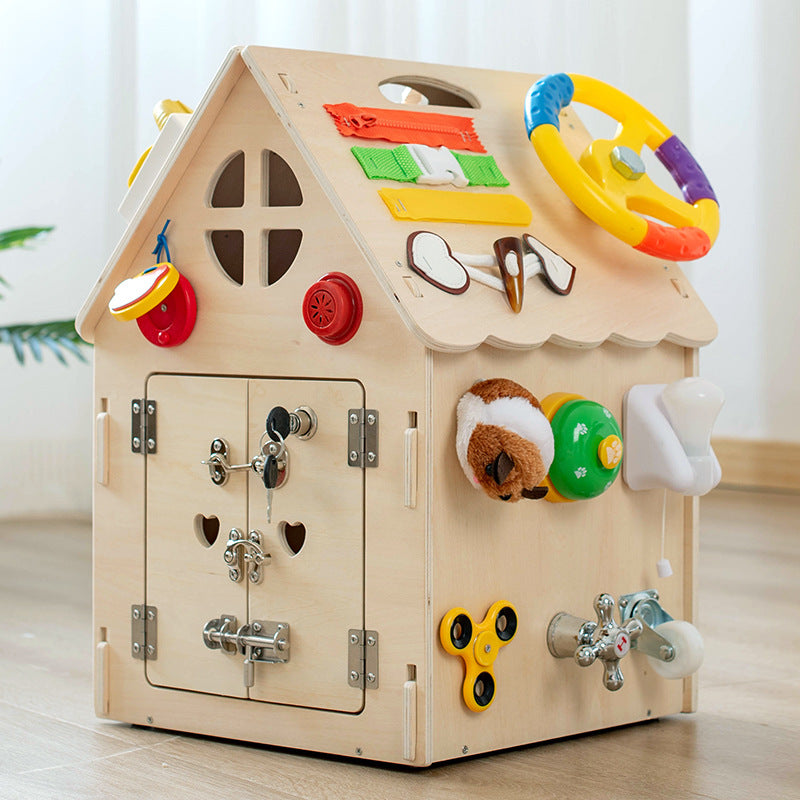 Juguete educativo Montessori de madera para niños.