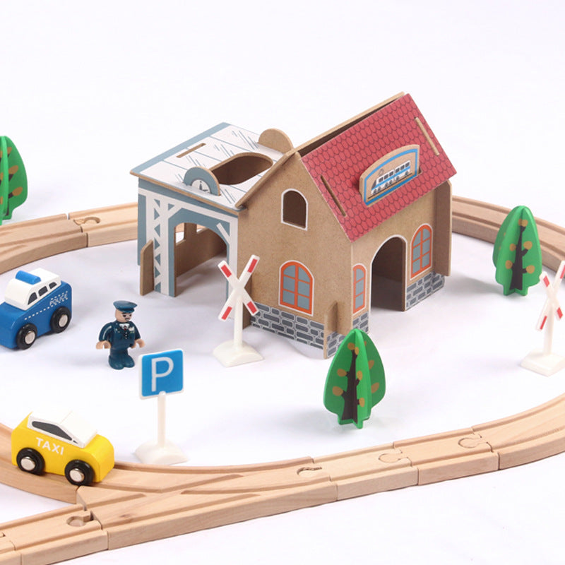Juego de 88 Piezas de Tren Eléctrico para Niños