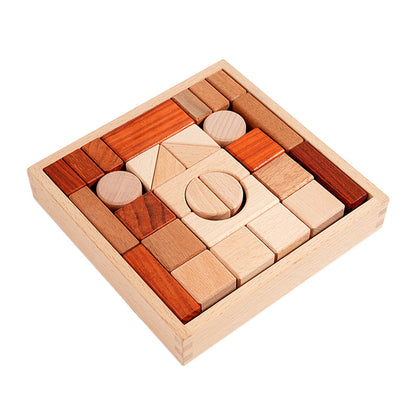 Bloques de Construcción de Madera de Eucalipto Sólido