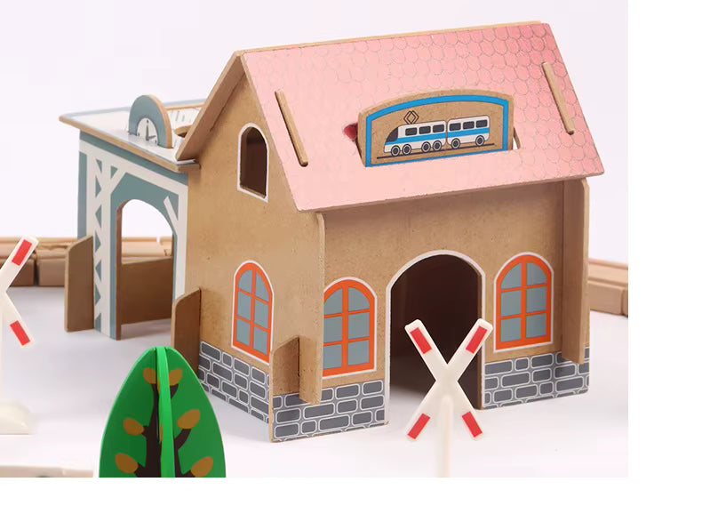 Juego de 88 Piezas de Tren Eléctrico para Niños